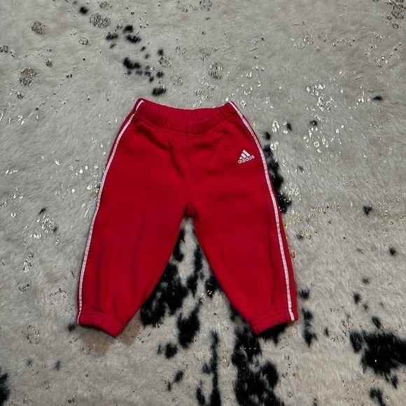 Adidas Toddler Girl’s Pink Jogger Sweatpants Size 24 Months - Picture 1 of 5
